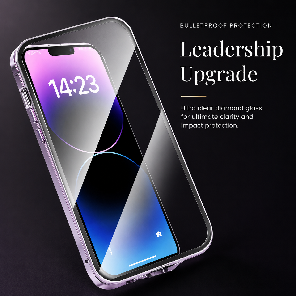 Premium iPhone Case MagSafe Compatible Double Sided Tempered Glass Protective Cover 360 Full Body Camera Lens Protection Shockproof Metal Frame Slim Profile