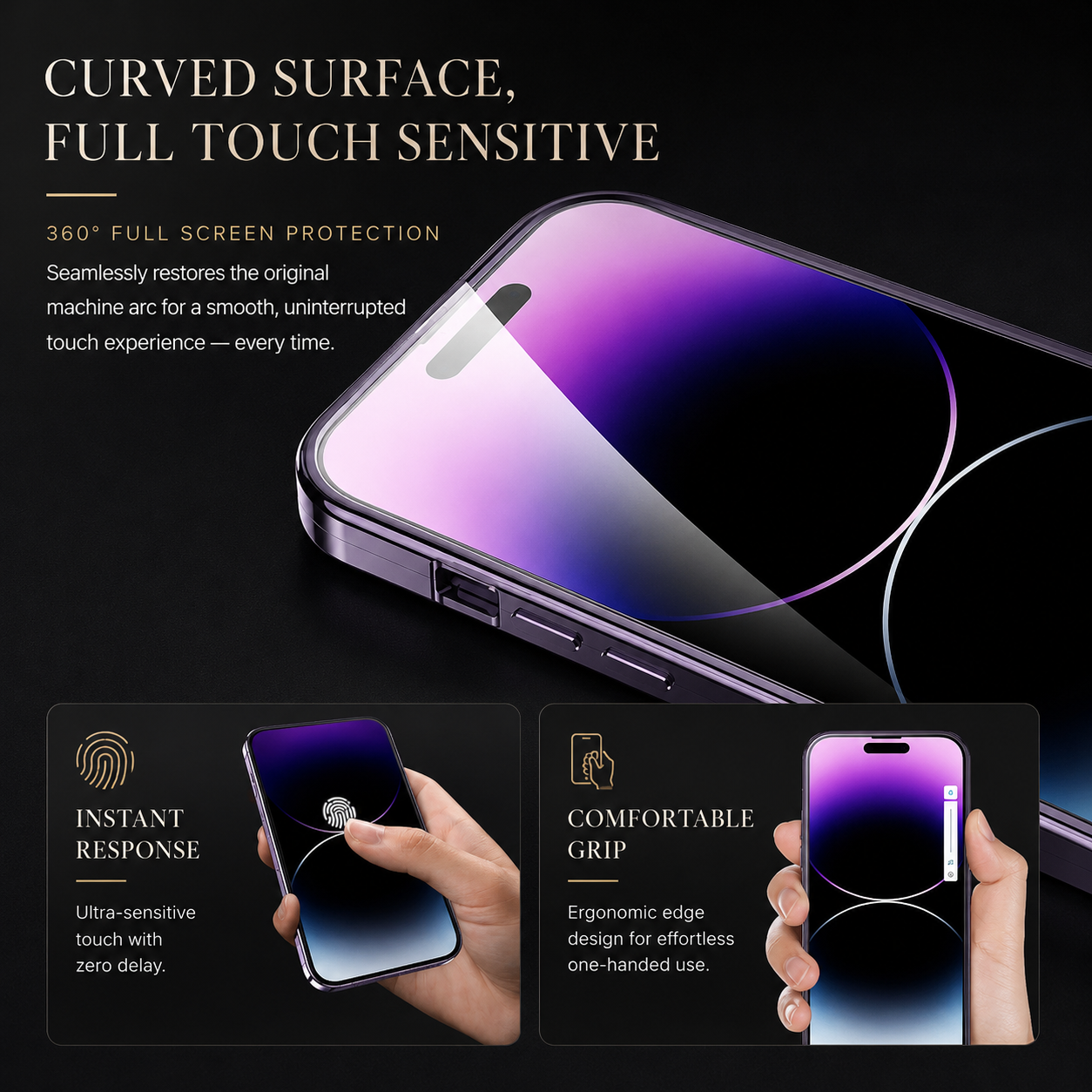 Premium iPhone Case MagSafe Compatible Double Sided Tempered Glass Protective Cover Camera Lens Protection Shockproof Magnetic Frame Slim Design