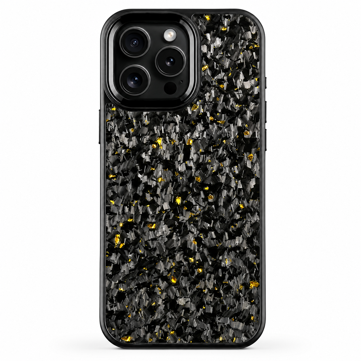 Premium iPhone Case MagSafe Compatible Forged Carbon Fiber Cover with Metal Lens Protection, Shockproof Design and Lightweight Full Coverage