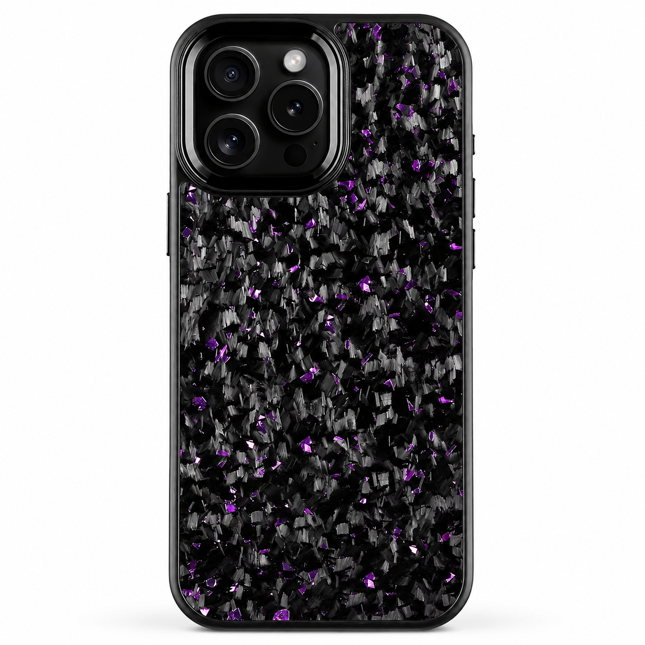 Premium iPhone Case MagSafe Compatible Forged Carbon Fiber Cover with Metal Lens Protection, Shockproof Design and Lightweight Full Coverage