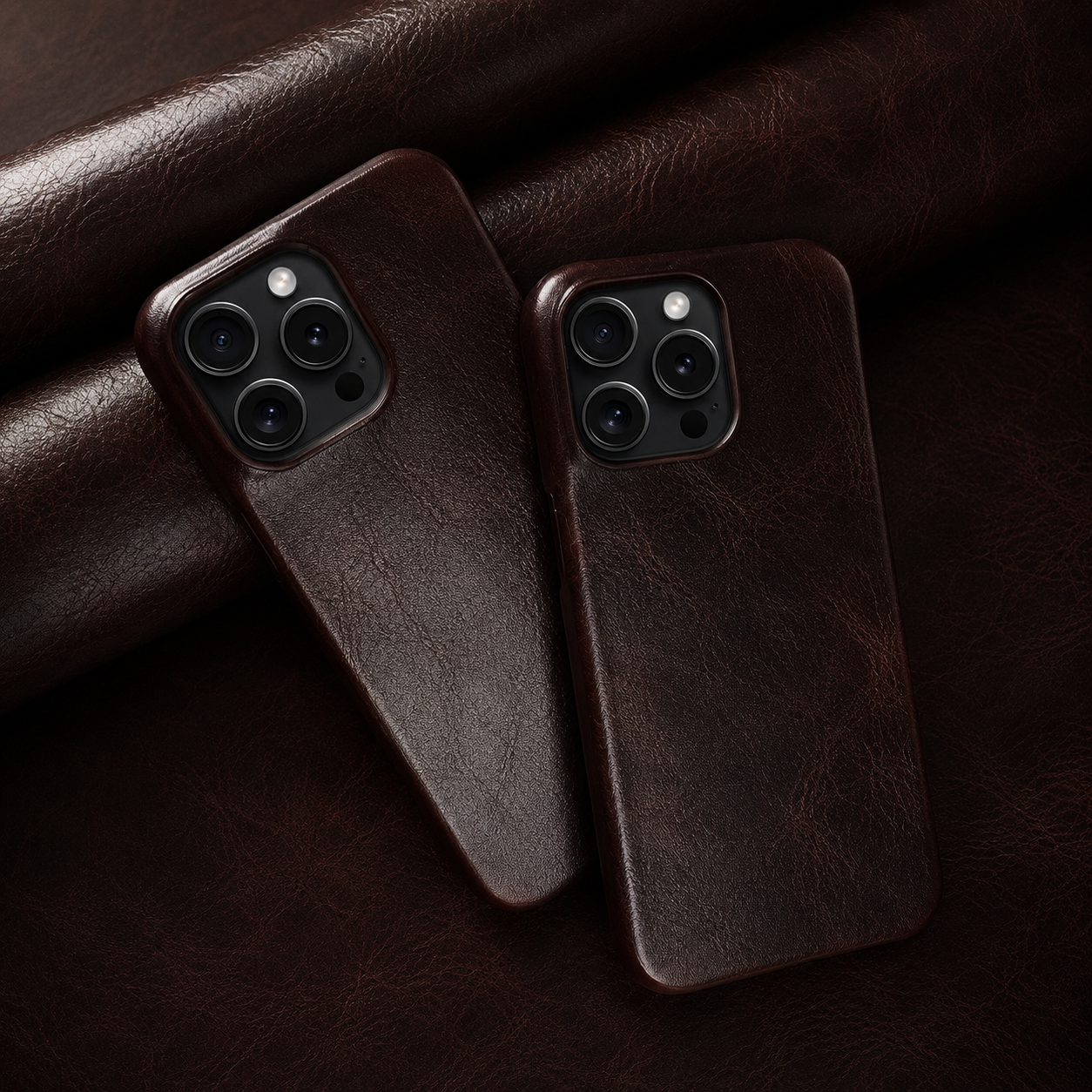 Premium iPhone Case MagSafe Compatible Genuine Leather Protective Cover Camera Lens Protection Shockproof Strap Design Slim Carry Strap