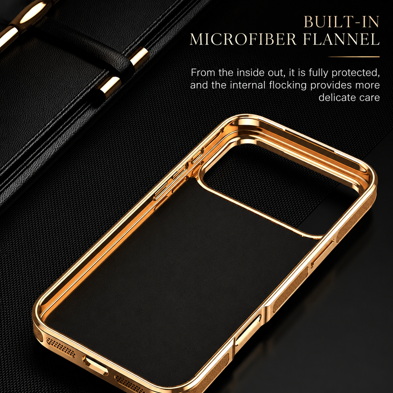 Premium iPhone Case MagSafe Compatible Genuine Leather Protective Cover Cowhide Lychee Texture Anti Fingerprint Slim Shockproof Design