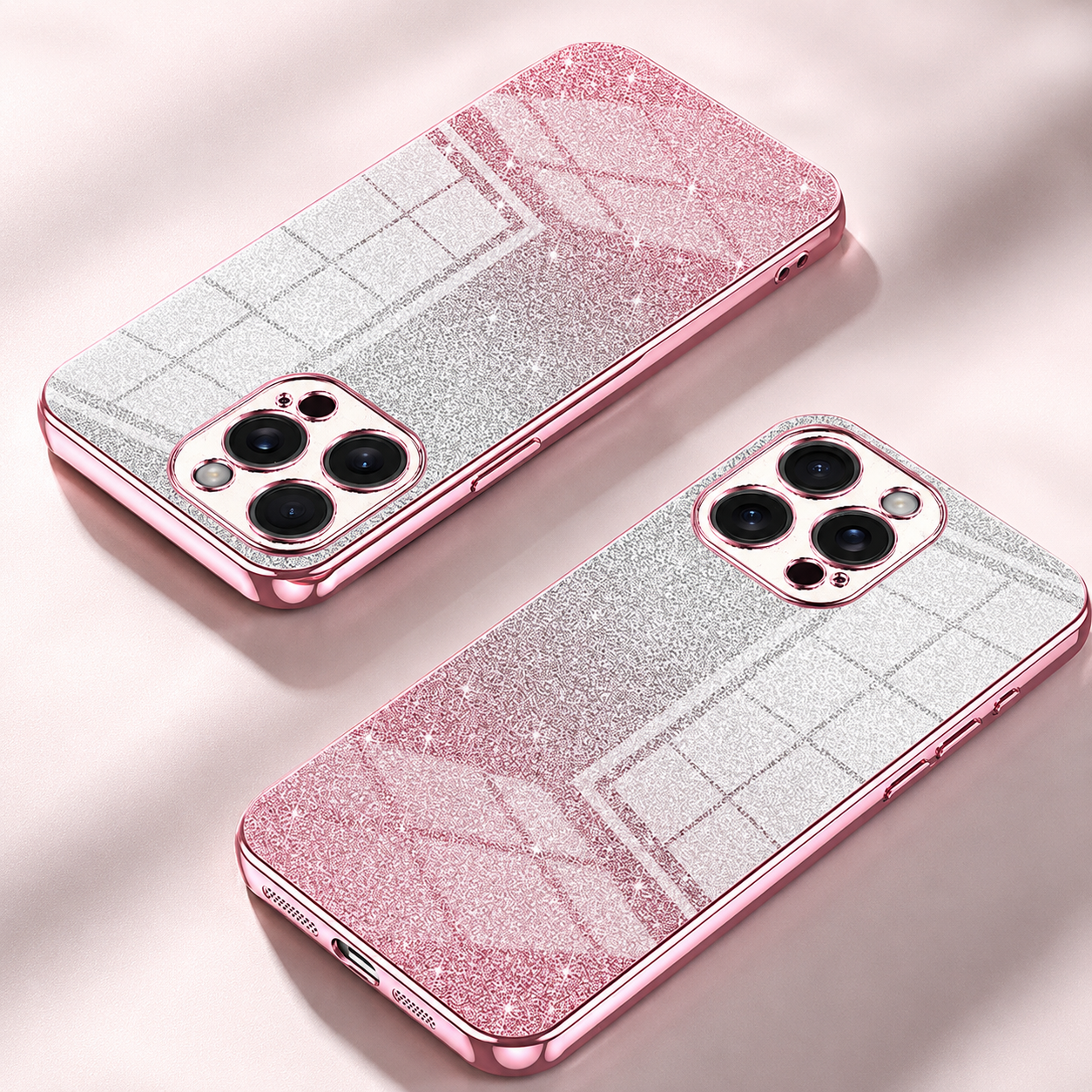 Premium iPhone Case MagSafe Compatible Glitter TPU Protective Cover Camera Lens Protection Shockproof Slim Lightweight Anti Scratch Fashion Design