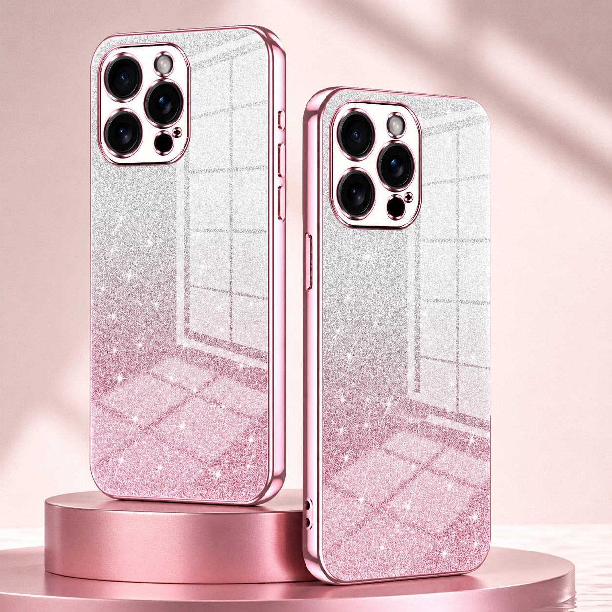 Premium iPhone Case MagSafe Compatible Glitter TPU Protective Cover Camera Lens Protection Shockproof Slim Lightweight Anti Scratch Fashion Design