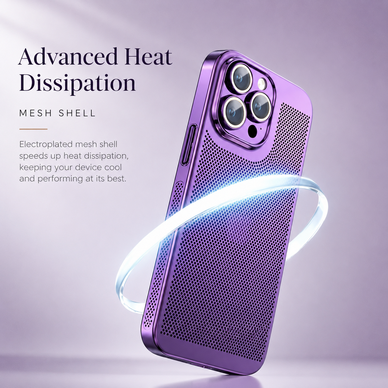 Premium iPhone Case MagSafe Compatible Honeycomb Texture Protective Cover Camera Lens Protection Shockproof Heat Dissipation Slim Design