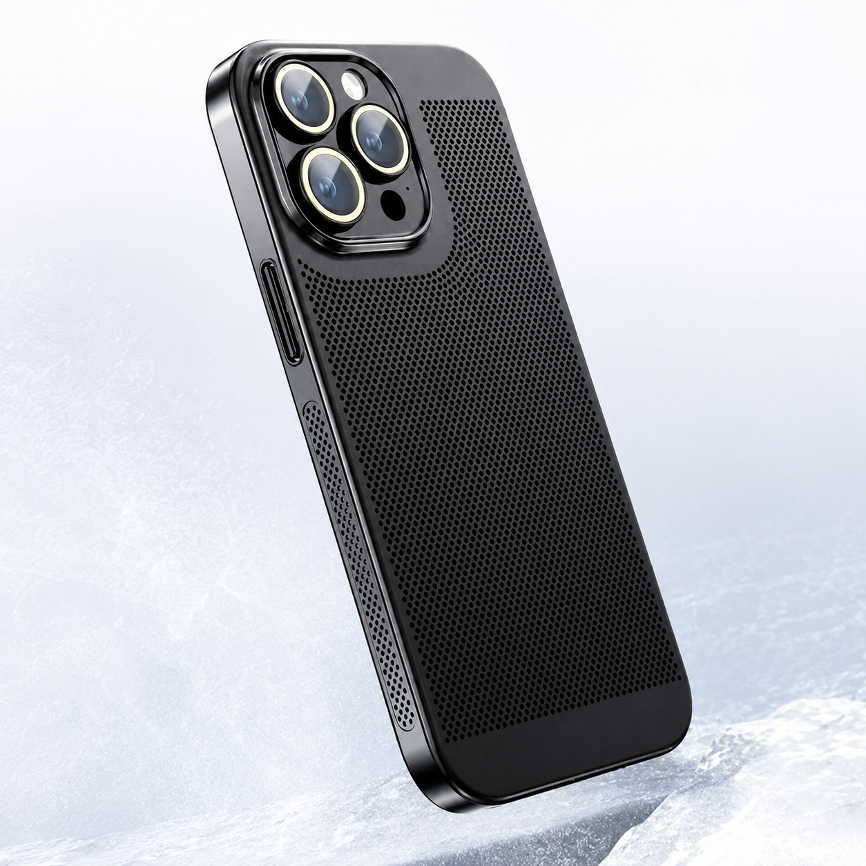Premium iPhone Case MagSafe Compatible Honeycomb Texture Protective Cover Camera Lens Protection Shockproof Heat Dissipation Slim Design