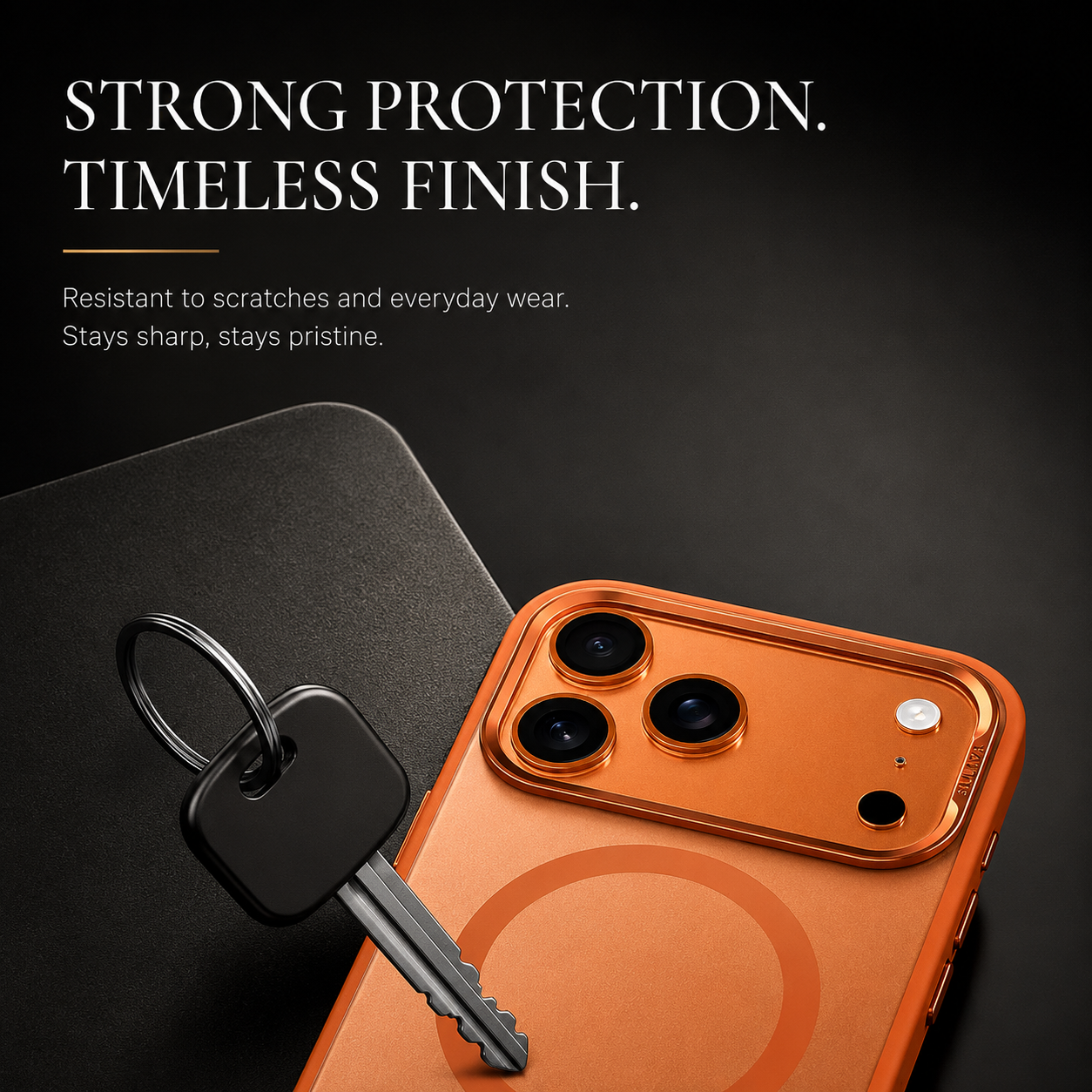 Premium iPhone Case MagSafe Compatible Hybrid Cover with Alloy Camera Frame, Shockproof Design, Secure Grip, Anti Fingerprint Finish and Camera Lens Protection
