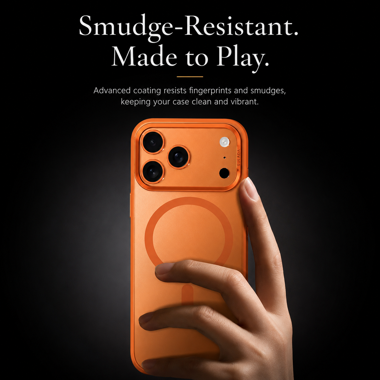 Premium iPhone Case MagSafe Compatible Hybrid Cover with Alloy Camera Frame, Shockproof Design, Secure Grip, Anti Fingerprint Finish and Camera Lens Protection