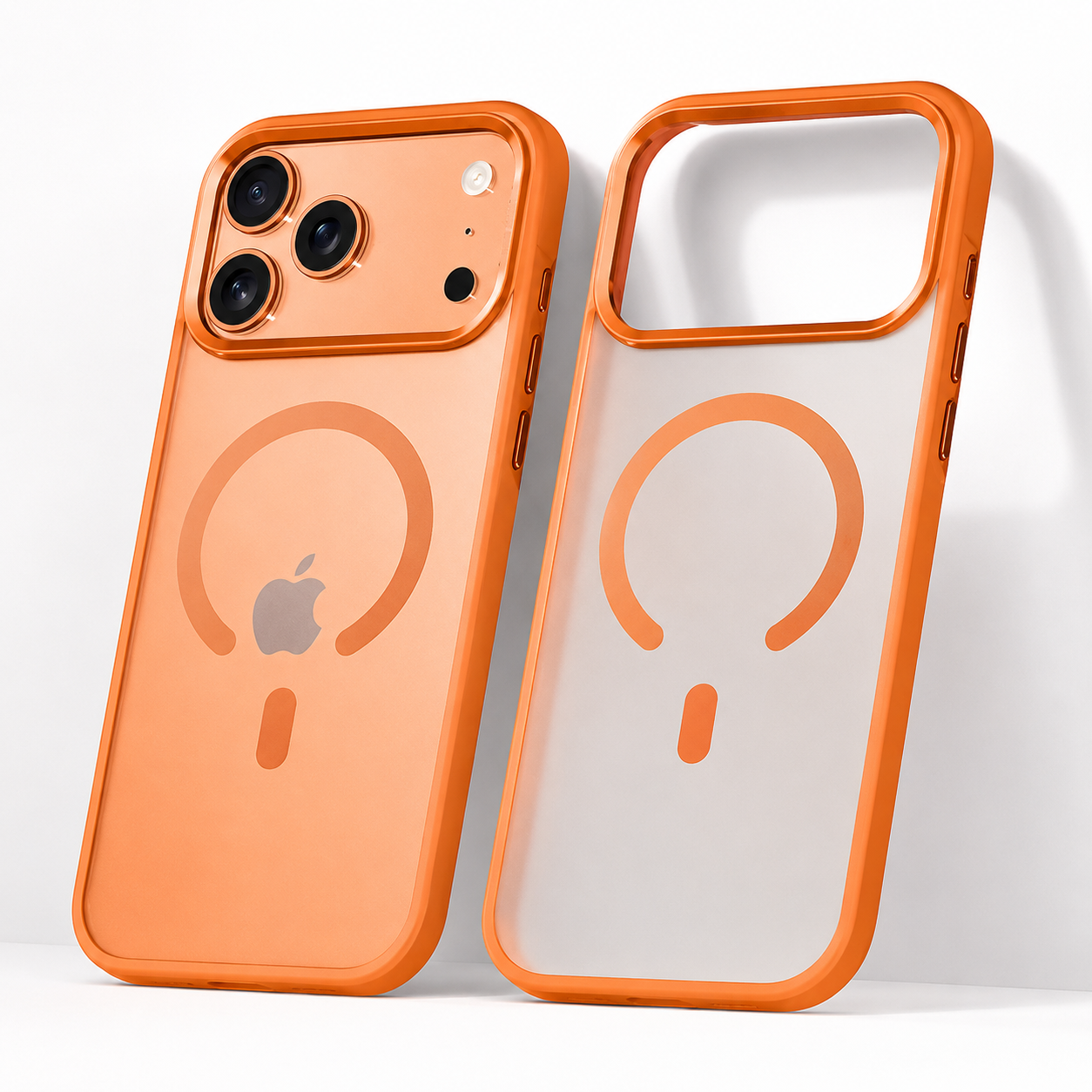 Premium iPhone Case MagSafe Compatible Hybrid Cover with Alloy Camera Frame, Shockproof Design, Secure Grip, Anti Fingerprint Finish and Camera Lens Protection