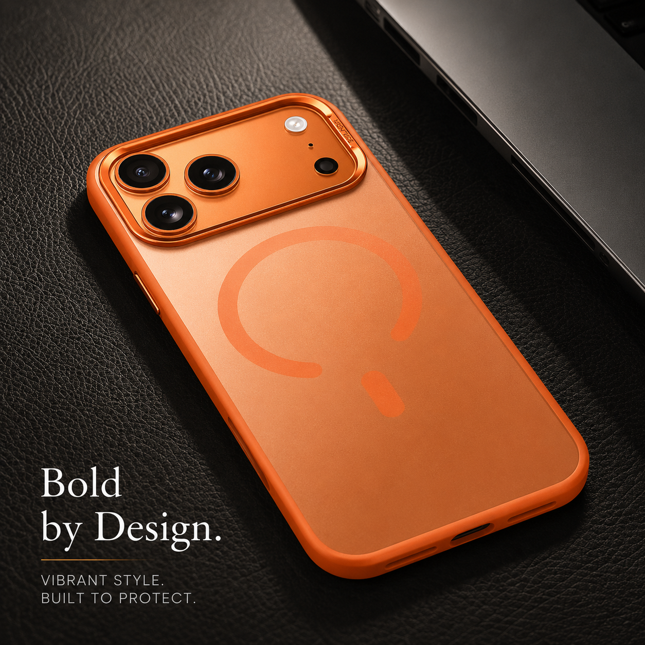 Premium iPhone Case MagSafe Compatible Hybrid Cover with Alloy Camera Frame, Shockproof Design, Secure Grip, Anti Fingerprint Finish and Camera Lens Protection