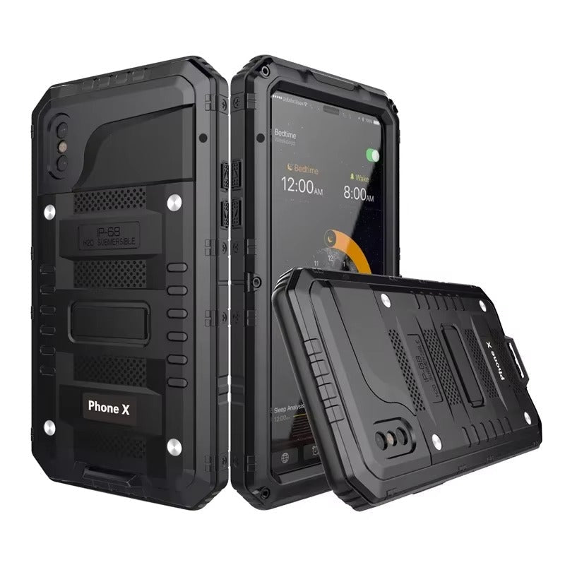 Premium iPhone Case MagSafe Compatible IP68 Waterproof Protective Cover Aluminum Armor Frame Camera Lens Guard Shockproof Full Body Design
