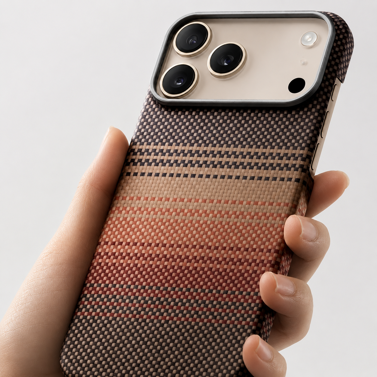 Premium iPhone Case MagSafe Compatible Kevlar Aramid Carbon Fiber Ultra Thin Full Coverage Matte Anti Scratch Raised Screen Lens Guard Protection