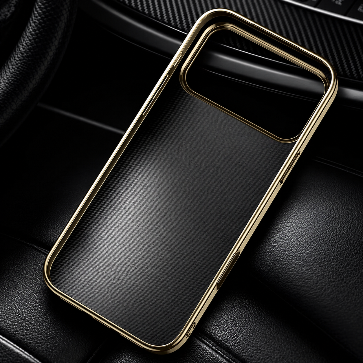 Premium iPhone Case MagSafe Compatible Leather Cover with Magnetic Ring Holder, Camera Lens Protection, Shockproof Design, Anti-Scratch Finish and Secure Grip