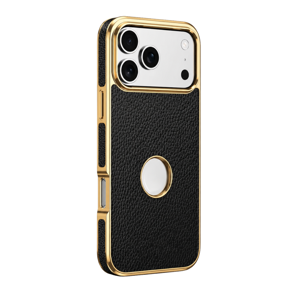 Premium iPhone Case MagSafe Compatible Leather Cowhide Lychee Texture Magnetic Slim Protective Cover Anti Fingerprint Non Slip Grip Bumper Design