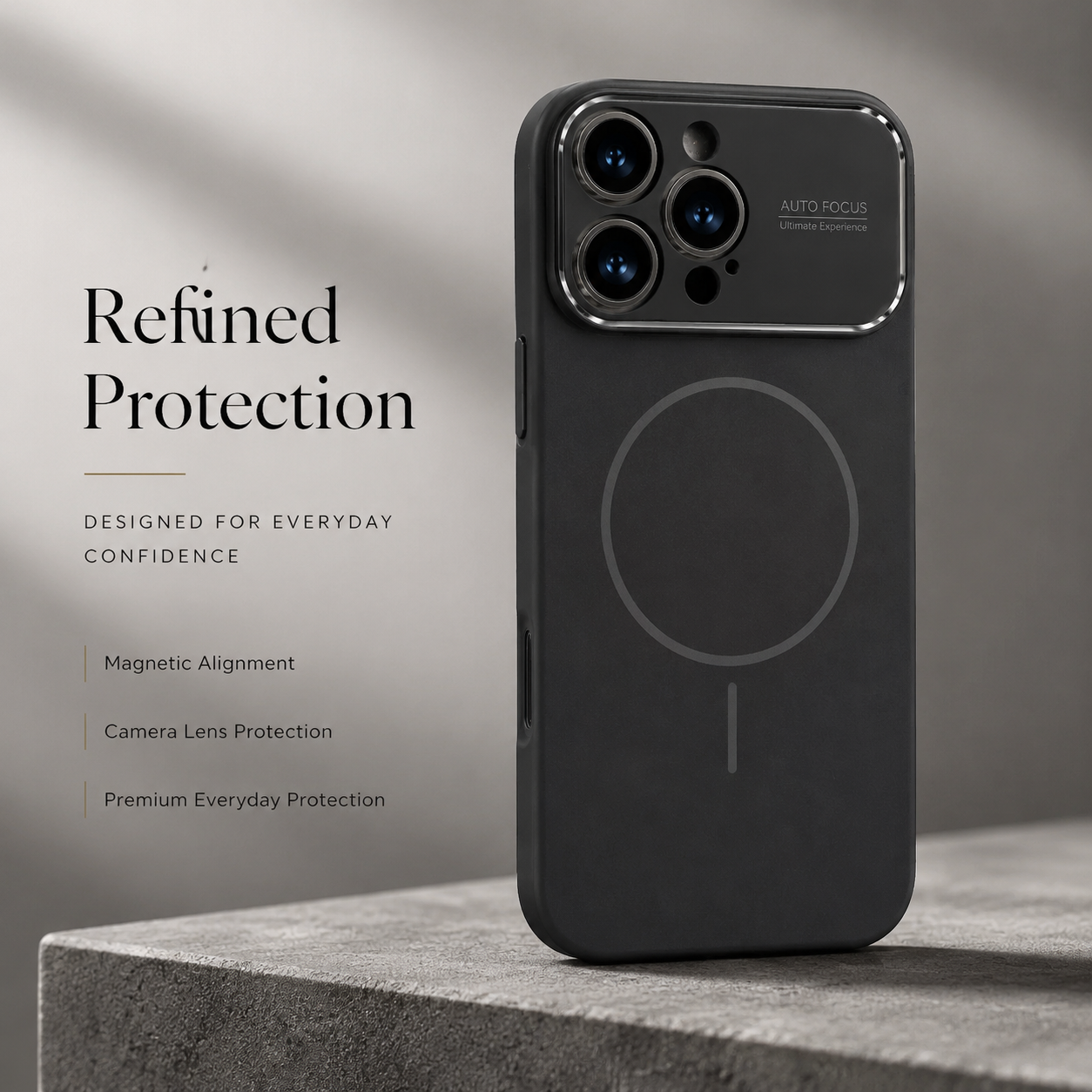 Premium iPhone Case MagSafe Compatible Liquid Silicone Cover with Camera Lens Protection, Shockproof Soft Touch Design, Slim Protective Fit