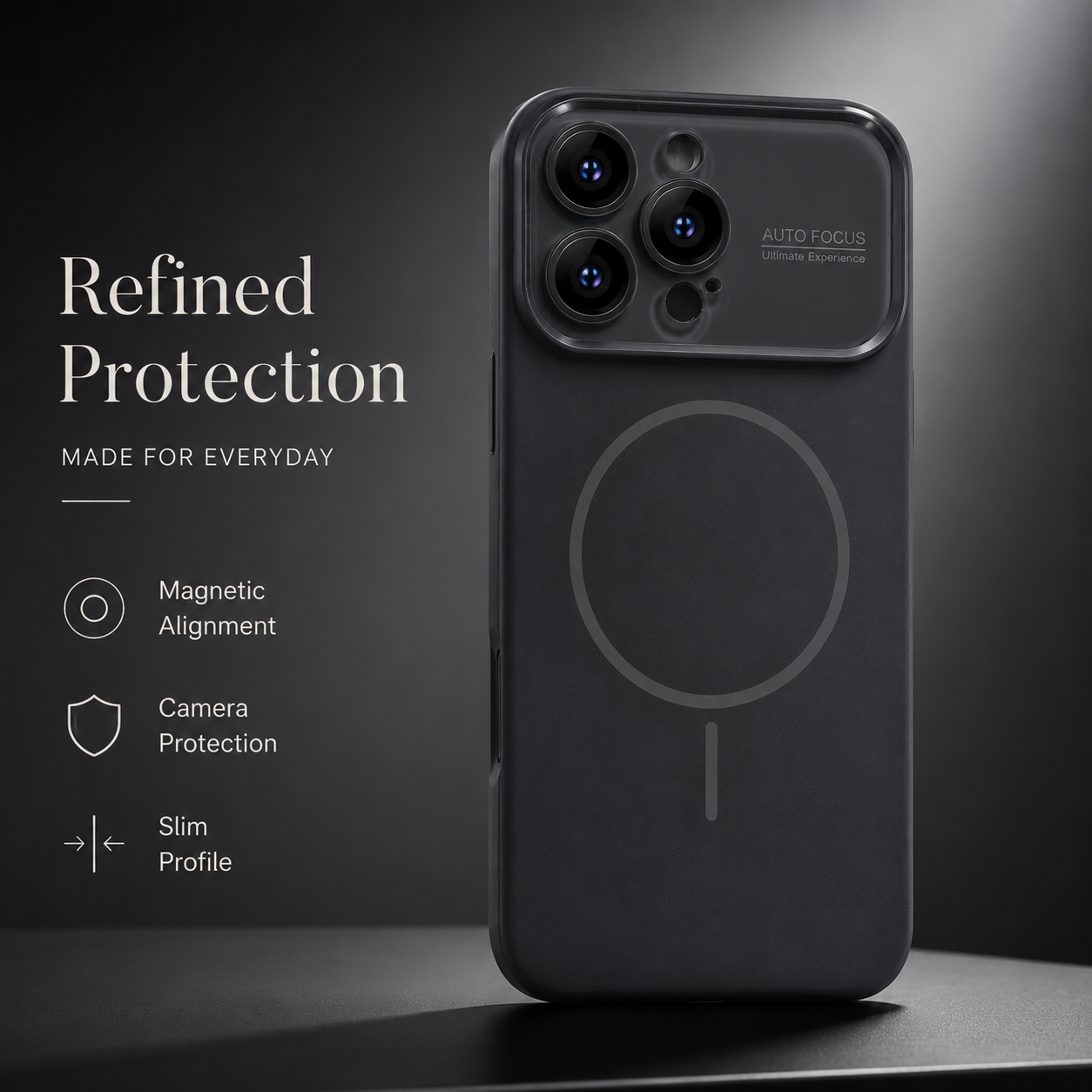 Premium iPhone Case MagSafe Compatible Liquid Silicone Cover with Camera Lens Protection, Shockproof Soft Touch Design, Slim Protective Fit