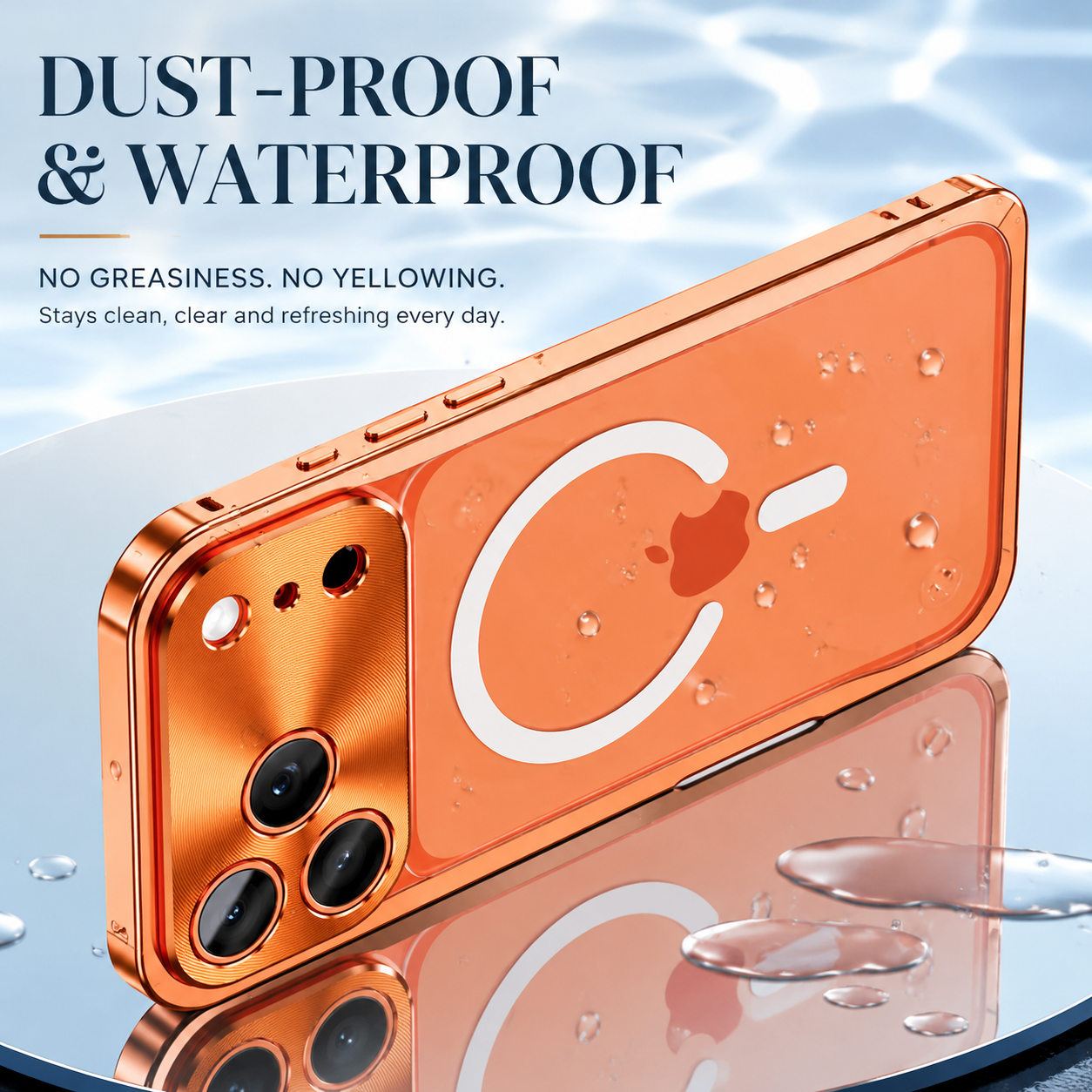 Premium iPhone Case MagSafe Compatible Magnetic Bumper Aluminum Alloy Frame Matte Transparent Back Shockproof Camera Lens Guard Anti Fingerprint