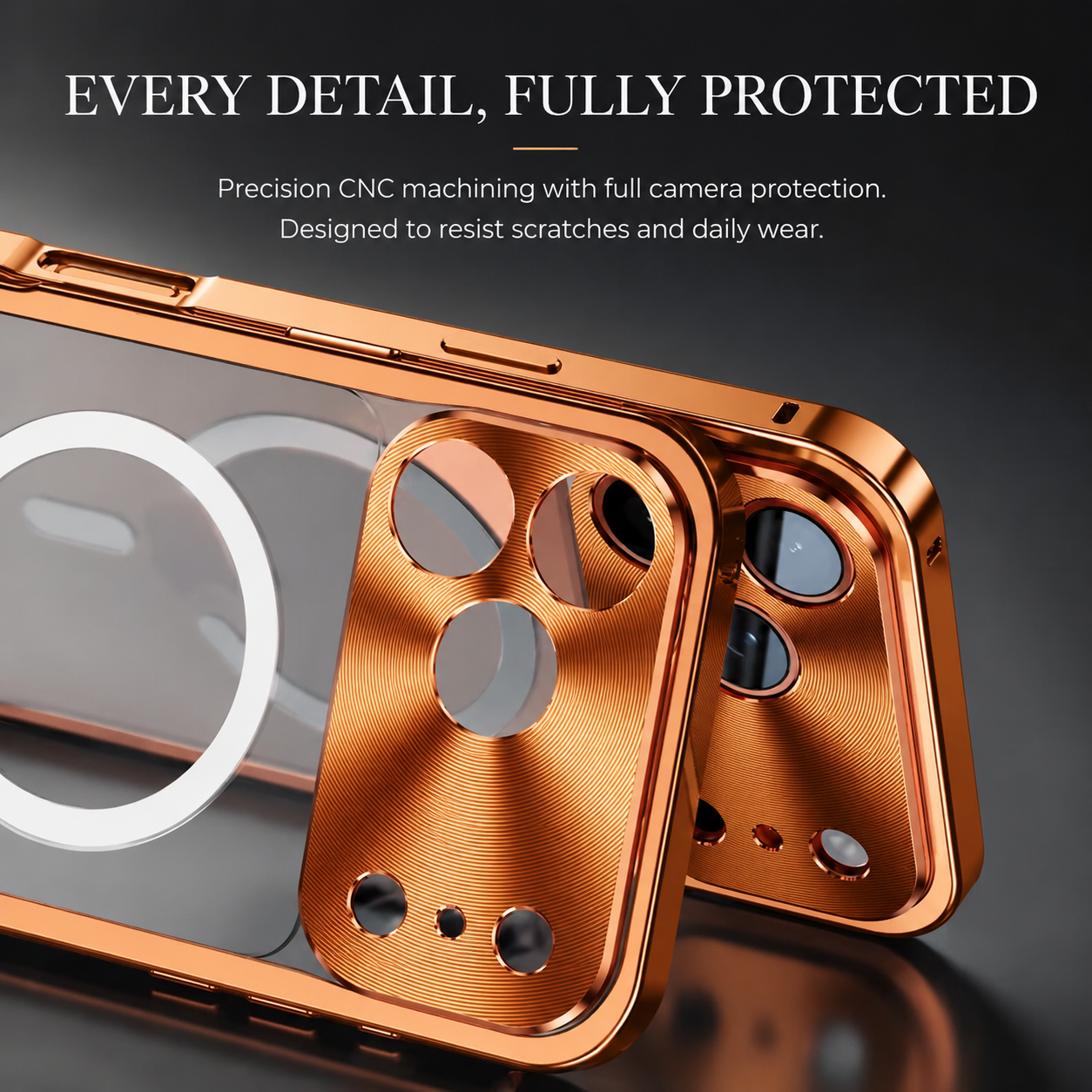 Premium iPhone Case MagSafe Compatible Magnetic Bumper Aluminum Alloy Frame Matte Transparent Back Shockproof Camera Lens Guard Anti Fingerprint