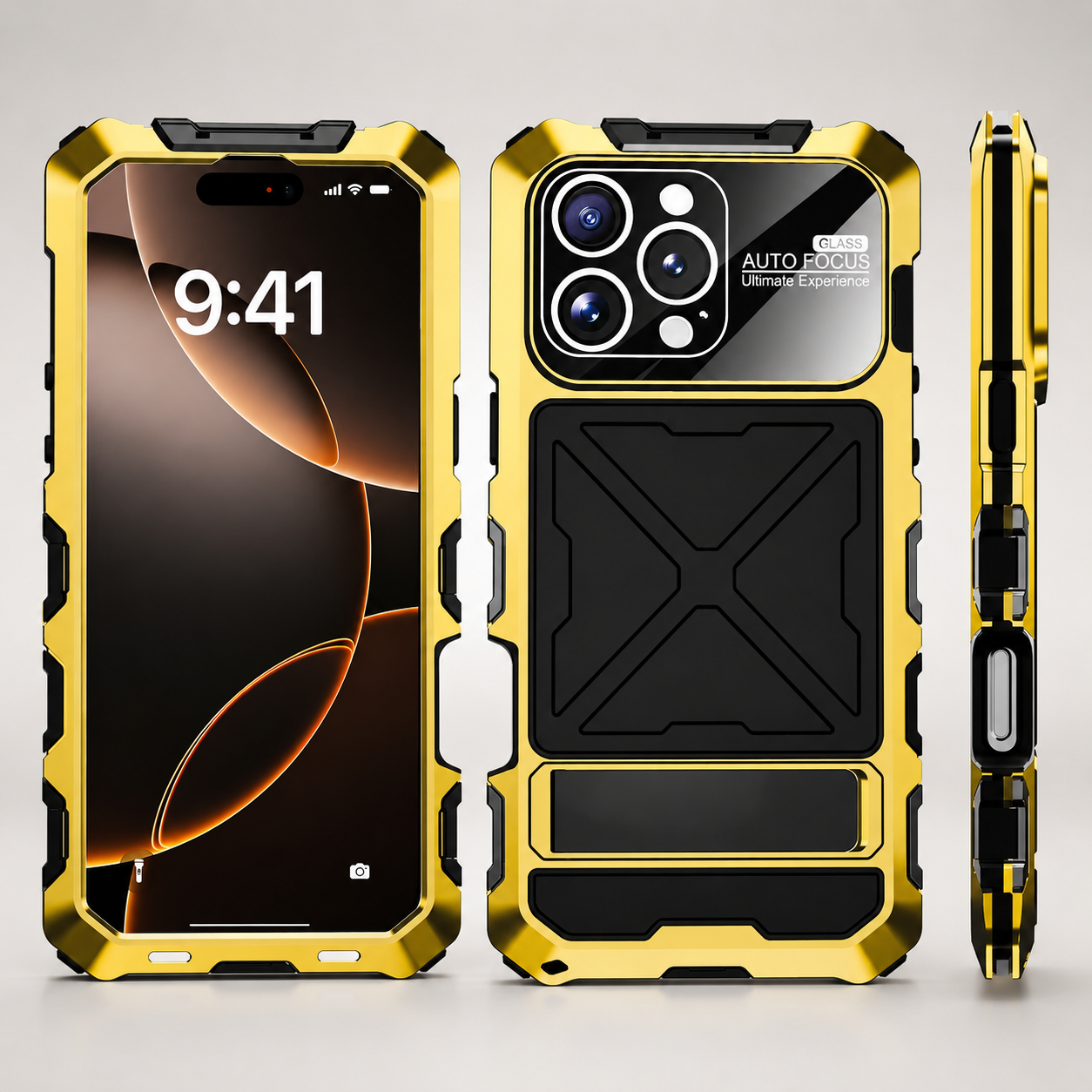 Premium iPhone Case MagSafe Compatible Magnetic Protective Cover 360 Metal Lock Frame Dual Tempered Glass Shockproof Camera Lens Guard Full Enclosure