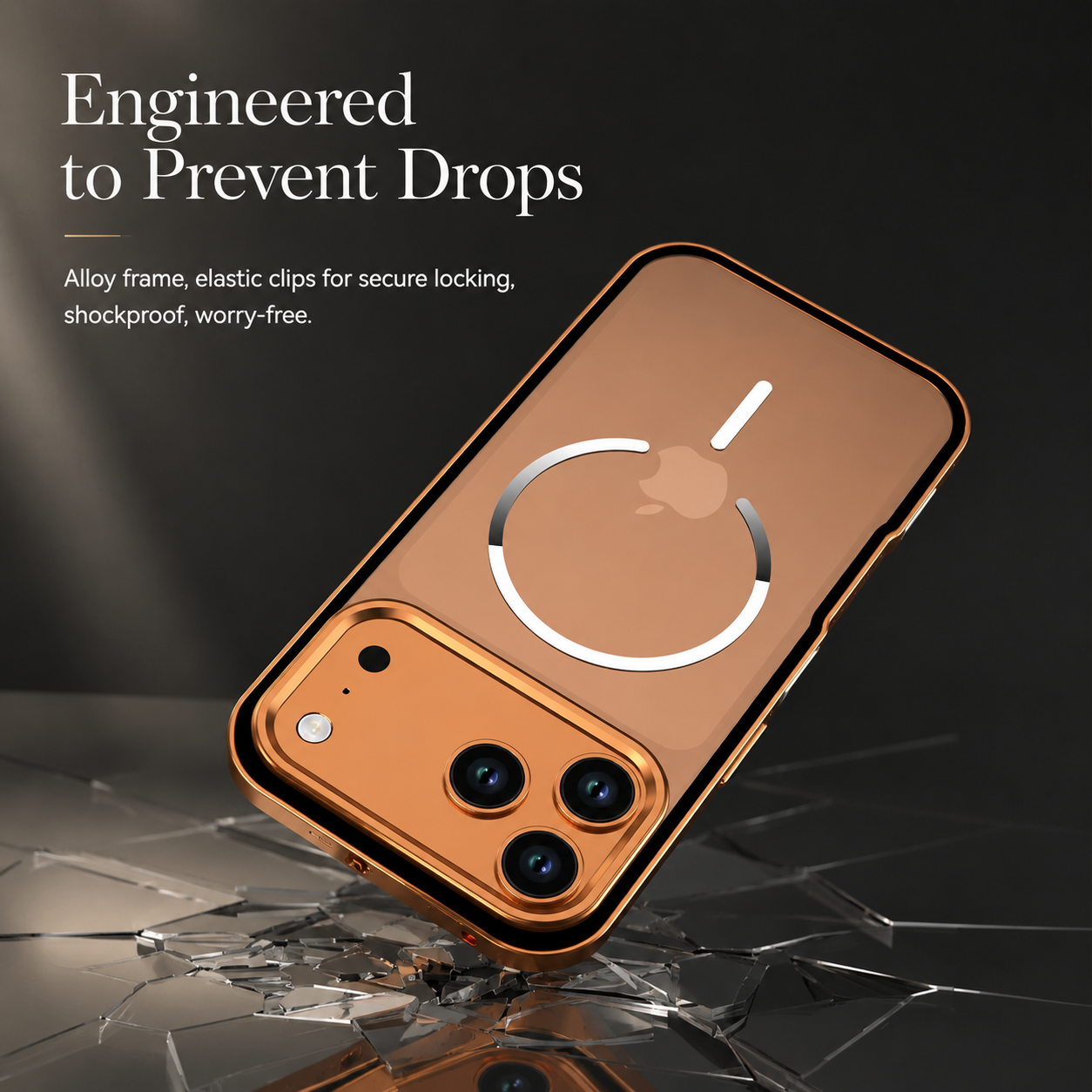 Premium iPhone Case MagSafe Compatible Magnetic Protective Cover Aluminum Alloy Frame Frosted Matte Back Camera Lens Guard Wireless Charging Slim Profile