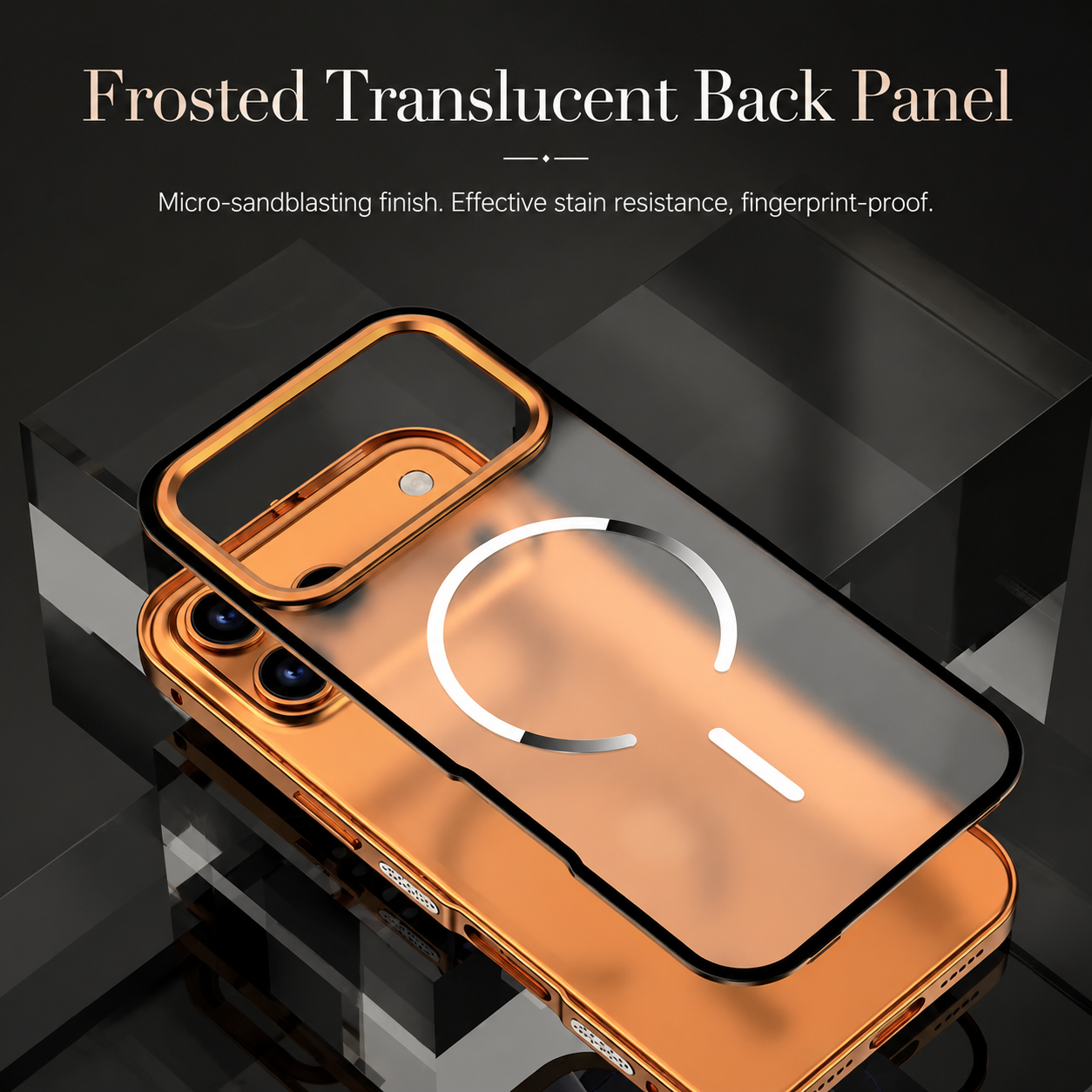 Premium iPhone Case MagSafe Compatible Magnetic Protective Cover Aluminum Alloy Frame Frosted Matte Back Camera Lens Guard Wireless Charging Slim Profile