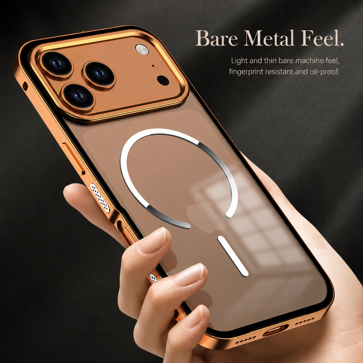 Premium iPhone Case MagSafe Compatible Magnetic Protective Cover Aluminum Alloy Frame Frosted Matte Back Camera Lens Guard Wireless Charging Slim Profile