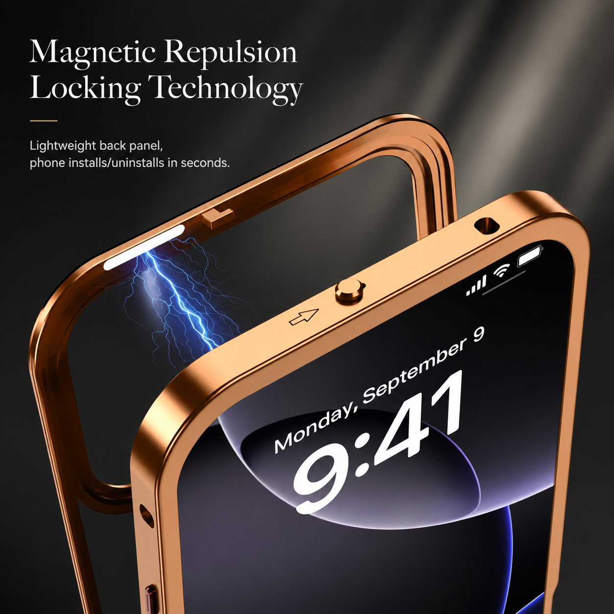 Premium iPhone Case MagSafe Compatible Magnetic Protective Cover Aluminum Alloy Frame Frosted Matte Back Camera Lens Guard Wireless Charging Slim Profile