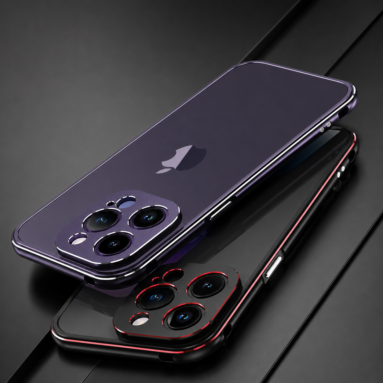 Premium iPhone Case MagSafe Compatible Magnetic Protective Cover Aluminum Bumper Camera Lens Protection Shockproof Full Protection Slim Design