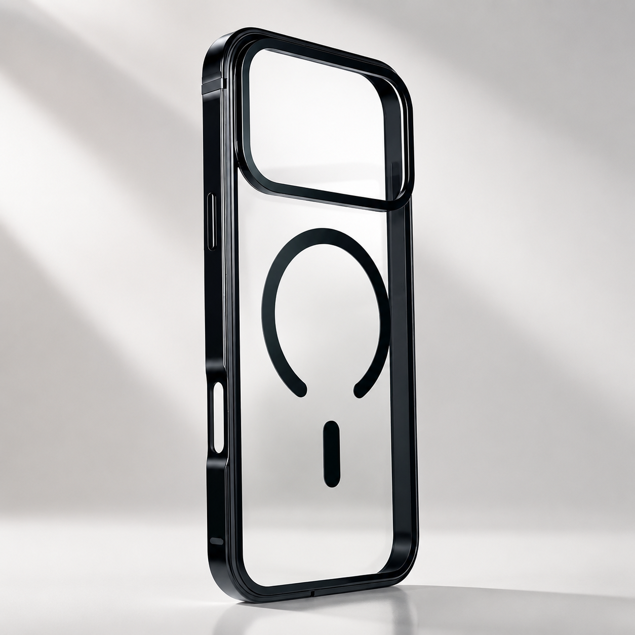 Premium iPhone Case MagSafe Compatible Magnetic Protective Cover Aluminum Frame HD Transparent Backplate Shockproof Camera Lens Guard Lightweight