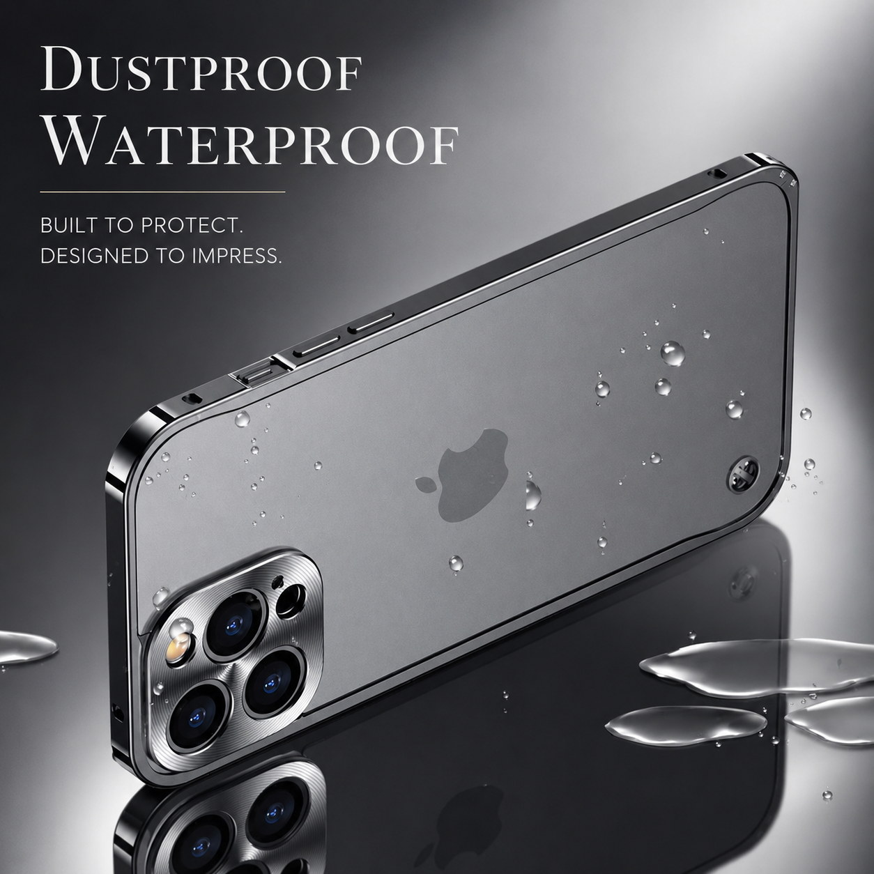 Premium iPhone Case MagSafe Compatible Magnetic Protective Cover Aluminum Metal Frame Camera Lens Guard Shockproof Full Protection Slim Design