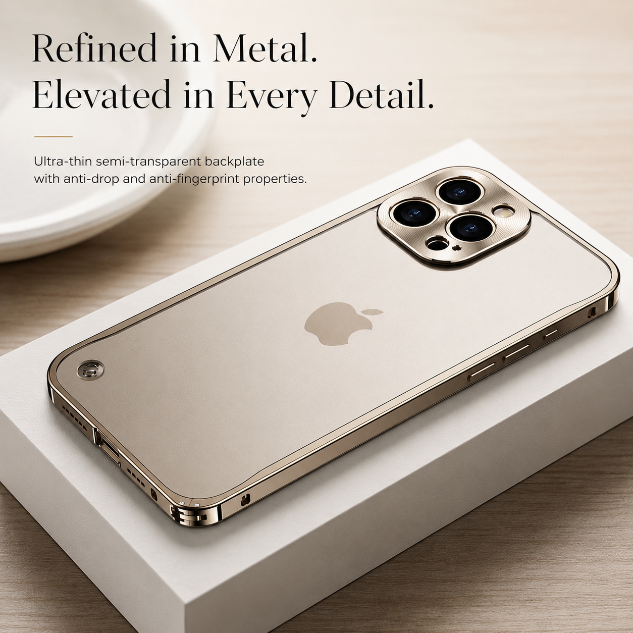 Premium iPhone Case MagSafe Compatible Magnetic Protective Cover Aluminum Metal Frame Camera Lens Guard Shockproof Full Protection Slim Design