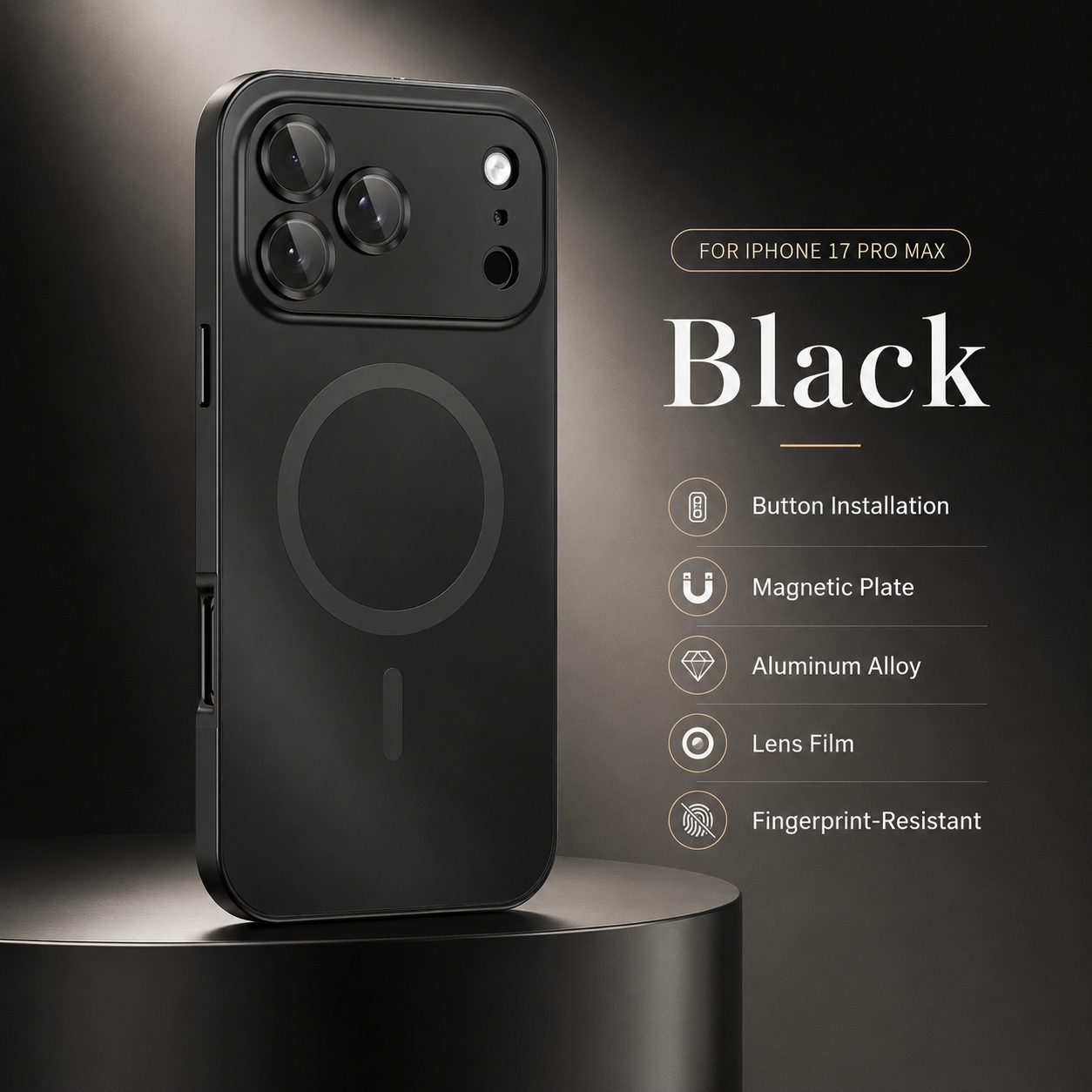 Premium iPhone Case MagSafe Compatible Magnetic Protective Cover Aluminum Metal Frame Camera Lens Protection Shockproof Ultra Thin Full Protection