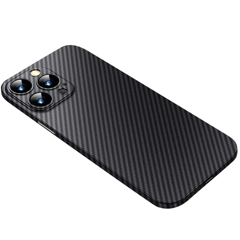 Premium iPhone Case MagSafe Compatible Magnetic Protective Cover Carbon Fiber Matte PP Back Camera Lens Protection Ultra Thin Lightweight Scratch Resistant Slim Design