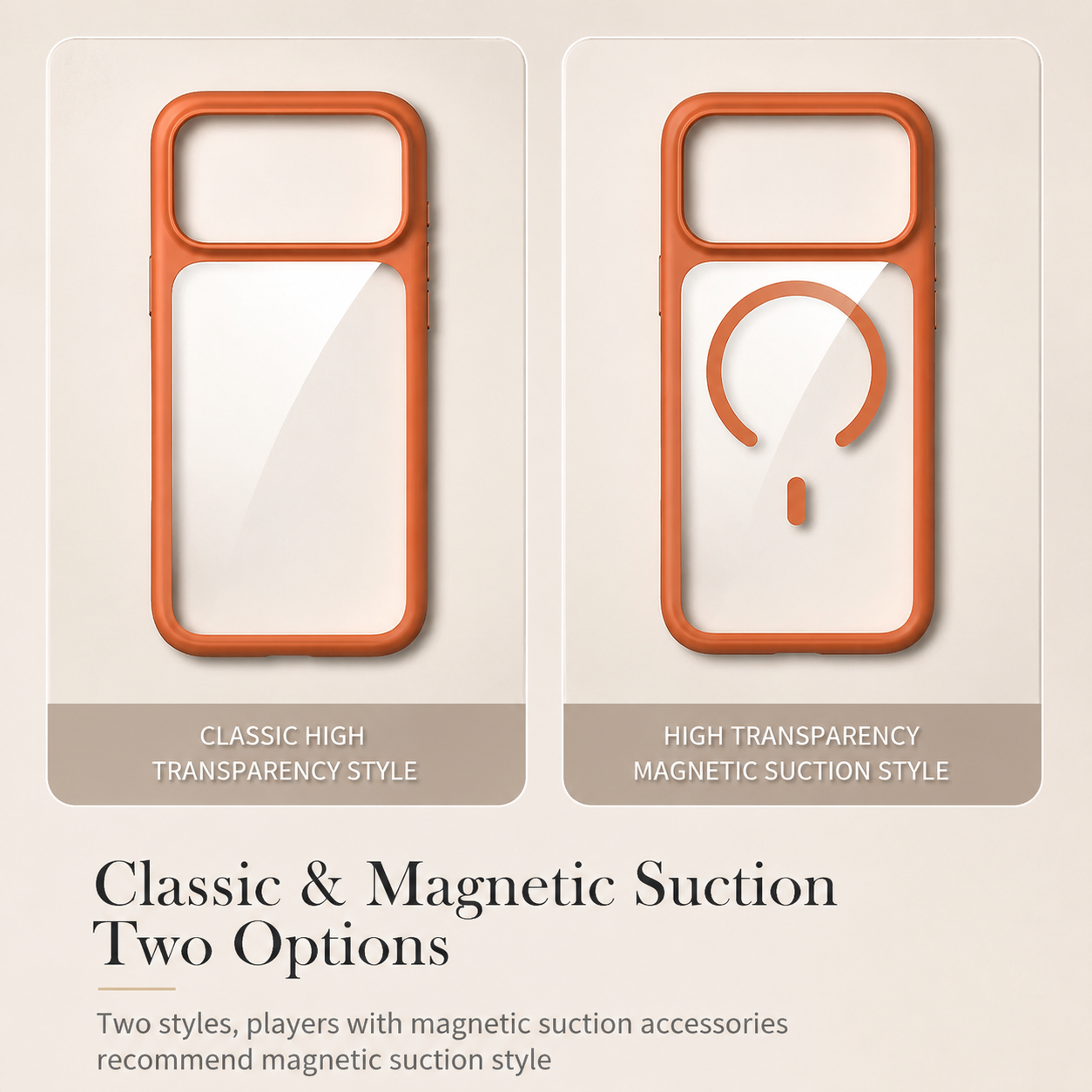 Premium iPhone Case MagSafe Compatible Magnetic Protective Cover Clear Transparent Back Shockproof Armor Camera Control Button Anti Scratch Texture