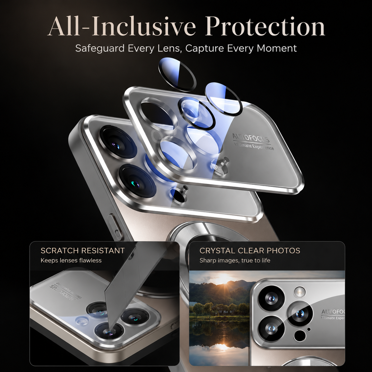 Premium iPhone Case MagSafe Compatible Magnetic Protective Cover Matte Finish Shockproof PC TPU Construction Camera Lens Guard Slim Durable Design