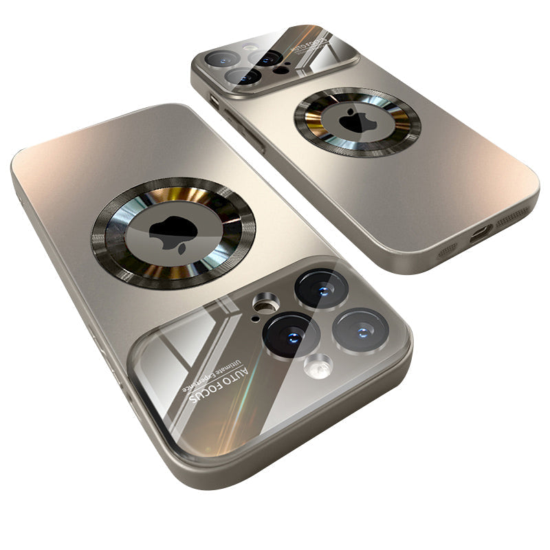 Premium iPhone Case MagSafe Compatible Magnetic Protective Cover Matte Finish Shockproof PC TPU Construction Camera Lens Guard Slim Durable Design