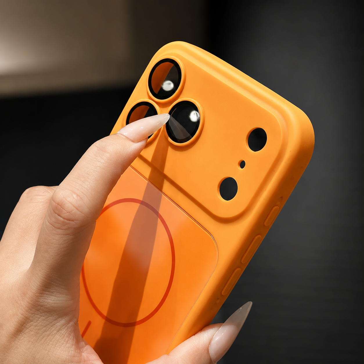 Premium iPhone Case MagSafe Compatible Magnetic Protective Cover Matte Shockproof PC Back Glass Camera Lens Guard Anti Fingerprint Finish Lightweight