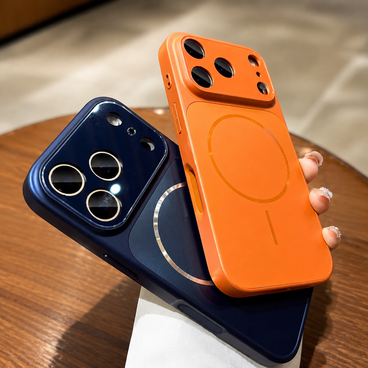 Premium iPhone Case MagSafe Compatible Magnetic Protective Cover Matte Shockproof PC Back Glass Camera Lens Guard Anti Fingerprint Finish Lightweight