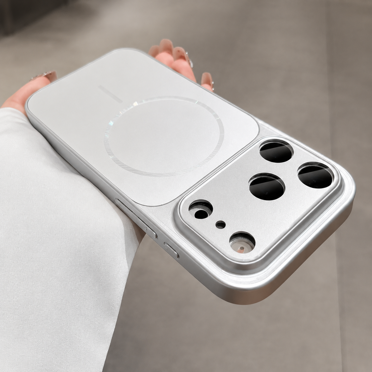 Premium iPhone Case MagSafe Compatible Magnetic Protective Cover Matte Shockproof PC Back Glass Camera Lens Guard Anti Fingerprint Finish Lightweight