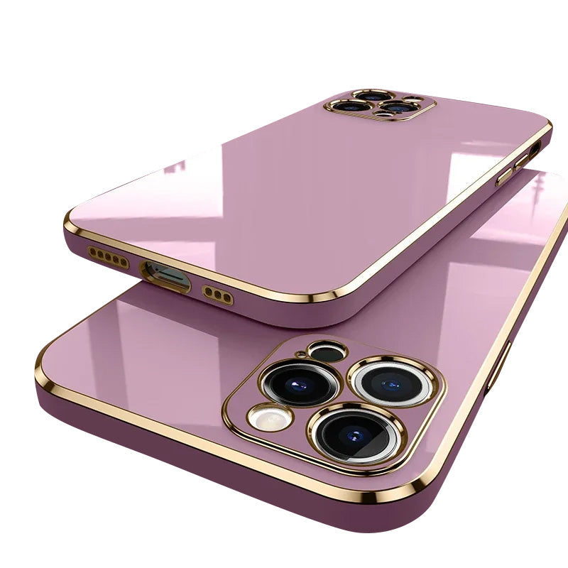 Premium iPhone Case MagSafe Compatible Magnetic Protective Cover Matte Silicone Electroplated Frame Shockproof Camera Lens Guard Wireless Charging