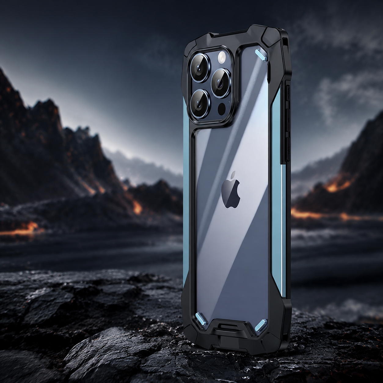 Premium iPhone Case MagSafe Compatible Magnetic Protective Cover Military Armor Metal Frame Dual Layer Shockproof Tempered Glass Rugged Design