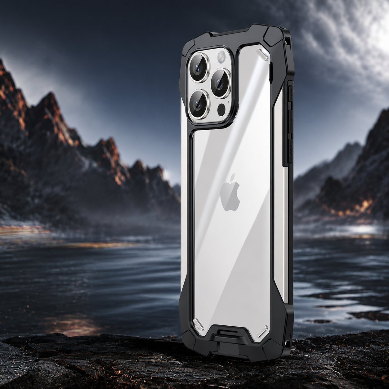 Premium iPhone Case MagSafe Compatible Magnetic Protective Cover Military Armor Metal Frame Dual Layer Shockproof Tempered Glass Rugged Design