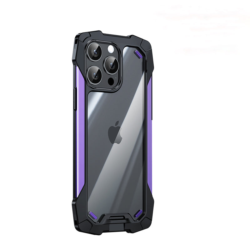 Premium iPhone Case MagSafe Compatible Magnetic Protective Cover Military Armor Metal Frame Dual Layer Shockproof Tempered Glass Rugged Design