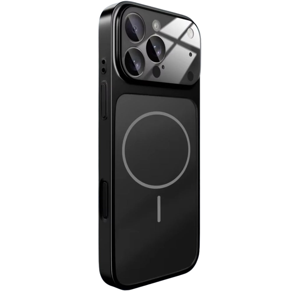 Premium iPhone Case MagSafe Compatible Magnetic Protective Cover Nano Matte Glass Back Shockproof Armor Frame Camera Lens Guard Anti Fingerprint
