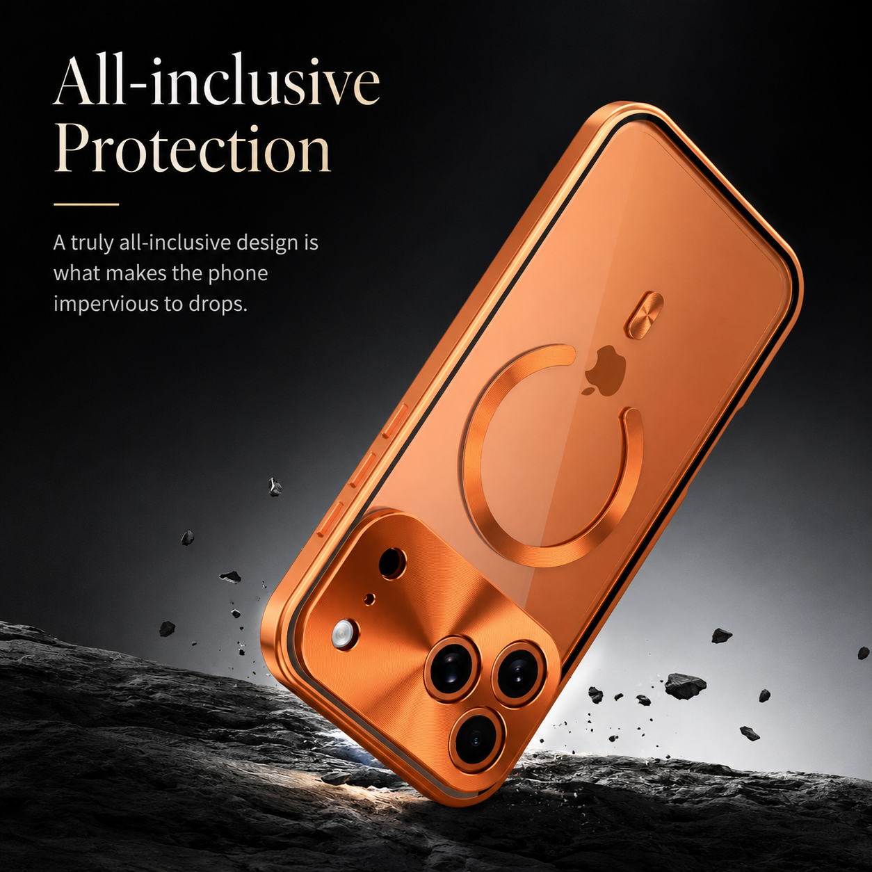 Premium iPhone Case MagSafe Compatible Magnetic Protective Cover Privacy Screen Protector Camera Lens Guard Shockproof Clear Back Slim Design