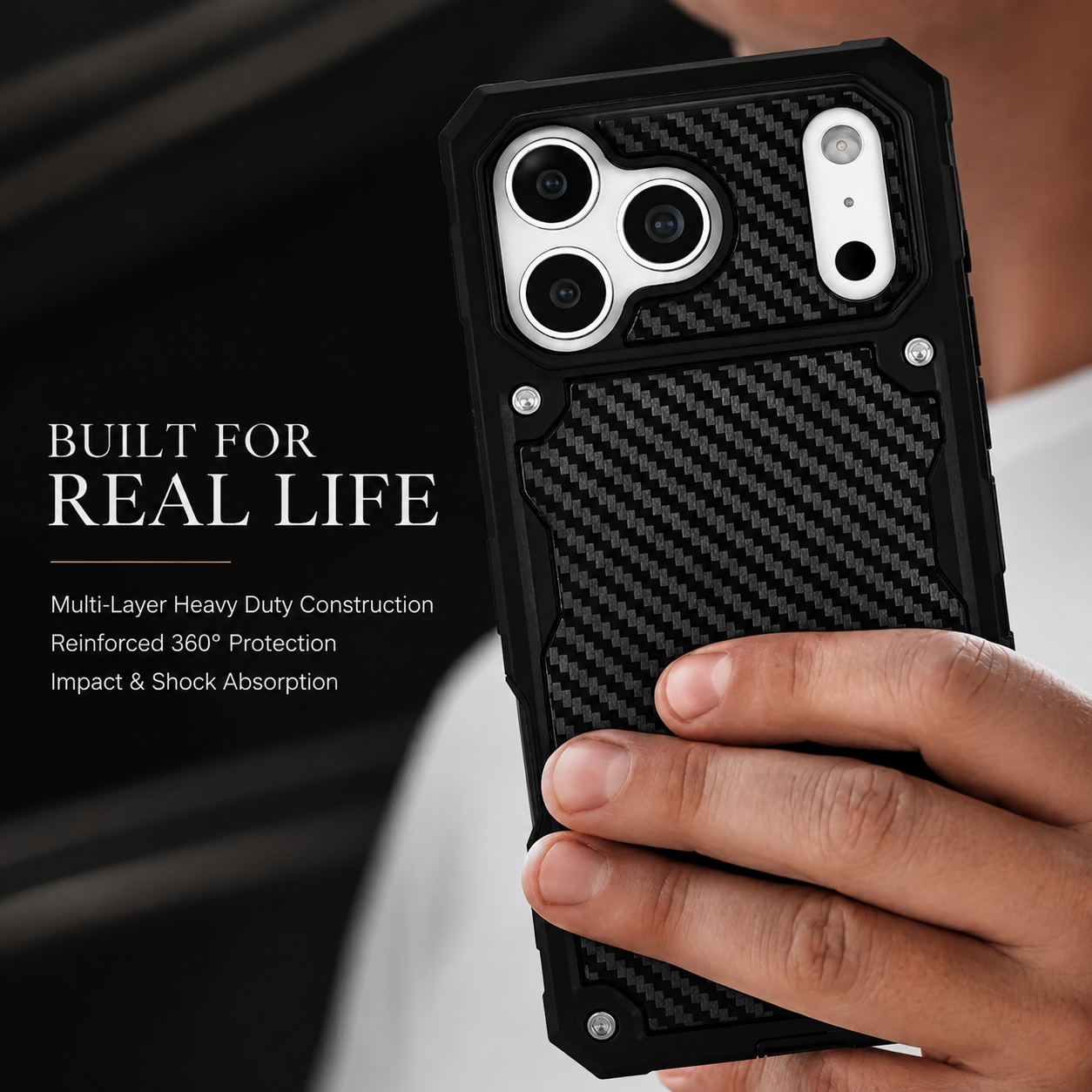 Premium iPhone Case MagSafe Compatible Magnetic Protective Cover Rugged Heavy Duty Shockproof Anti Slip Grip Wireless Charging Durable Frame