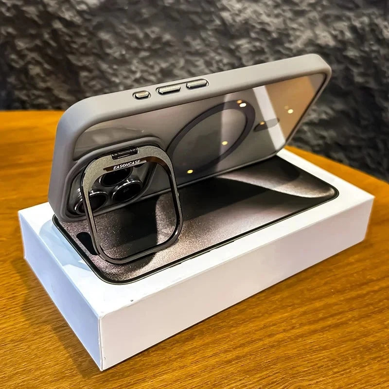 Premium iPhone Case MagSafe Compatible Magnetic Protective Cover Shockproof Bumper Camera Lens Guard Full Body Defense Wireless Charging Durable