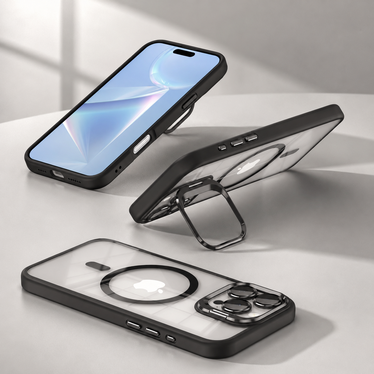 Premium iPhone Case MagSafe Compatible Magnetic Protective Cover Shockproof Bumper Camera Lens Guard Full Body Defense Wireless Charging Durable