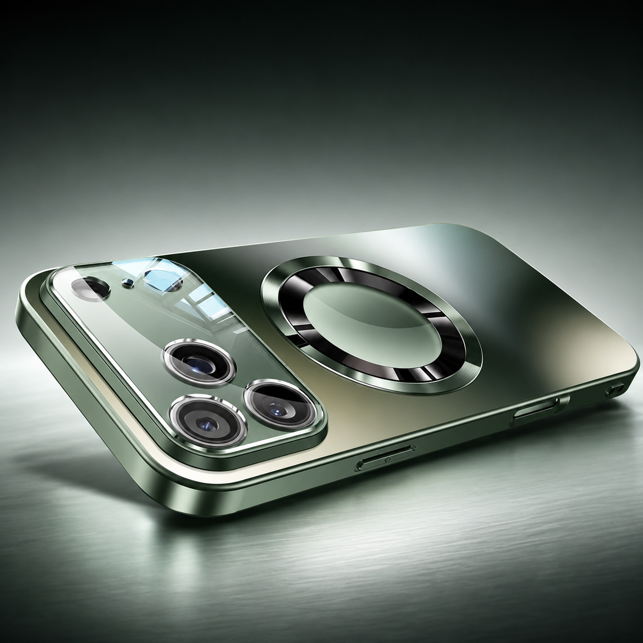 Premium iPhone Case MagSafe Compatible Magnetic Protective Cover Titanium Metallic Matte Finish Camera Lens Protection Shockproof Ultra Thin Design