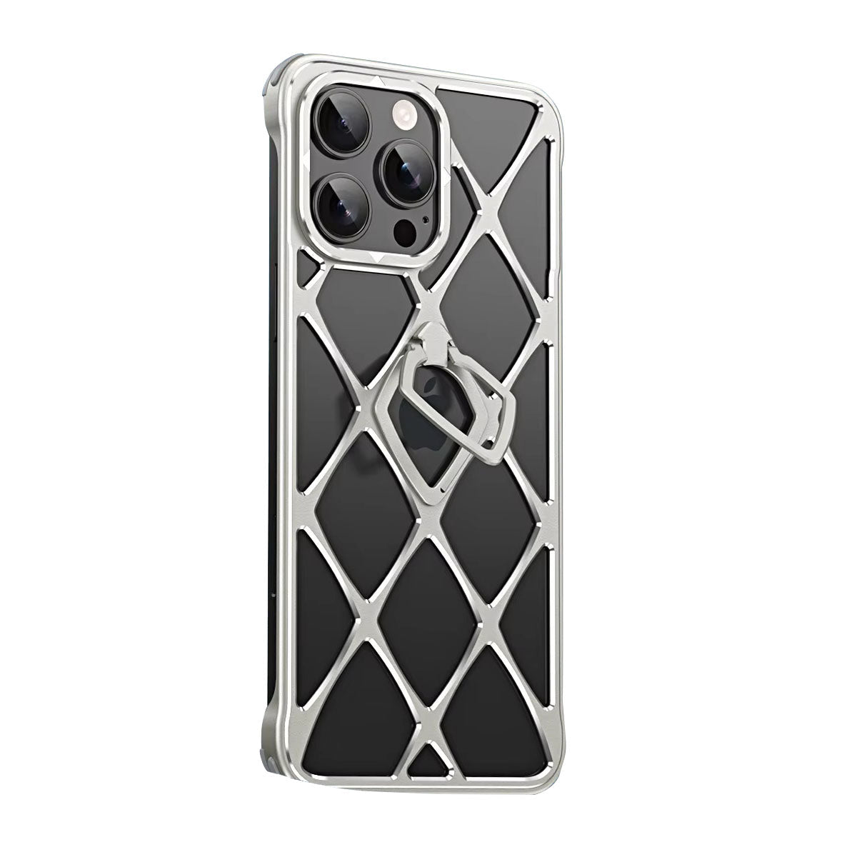 Premium iPhone Case MagSafe Compatible Magnetic Protective Cover Ultra Light Metal Frame Cooling Back Built In Stand Shockproof Heat Dissipation